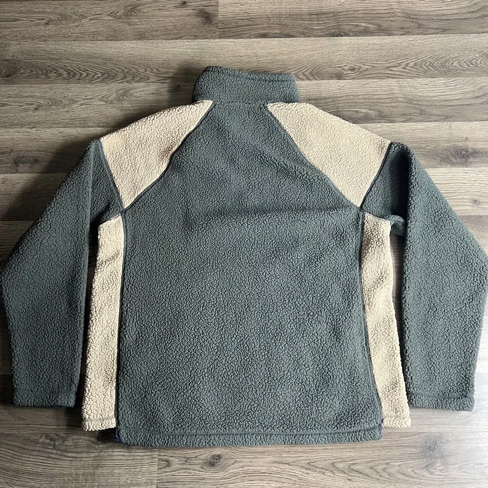 Carbon 2 Cobalt 1/4‎ Zip Fleece Sweater Mens Medium Color Block Pullover